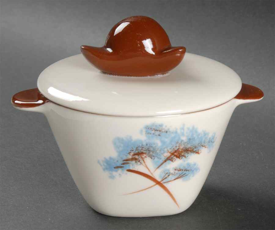 Blue Willow Covered Soup Bowl by Winfield-1
