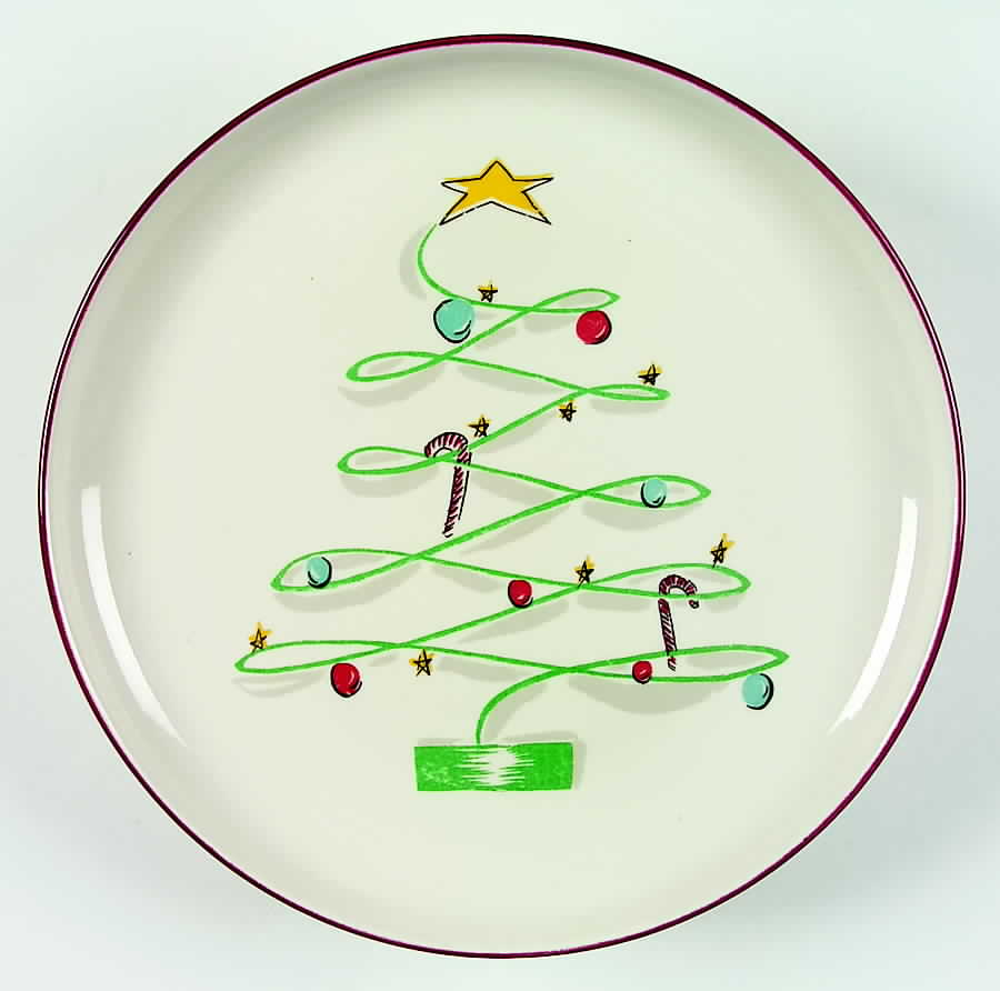 Christmas Tree Dinner Plate by Winfield-1
