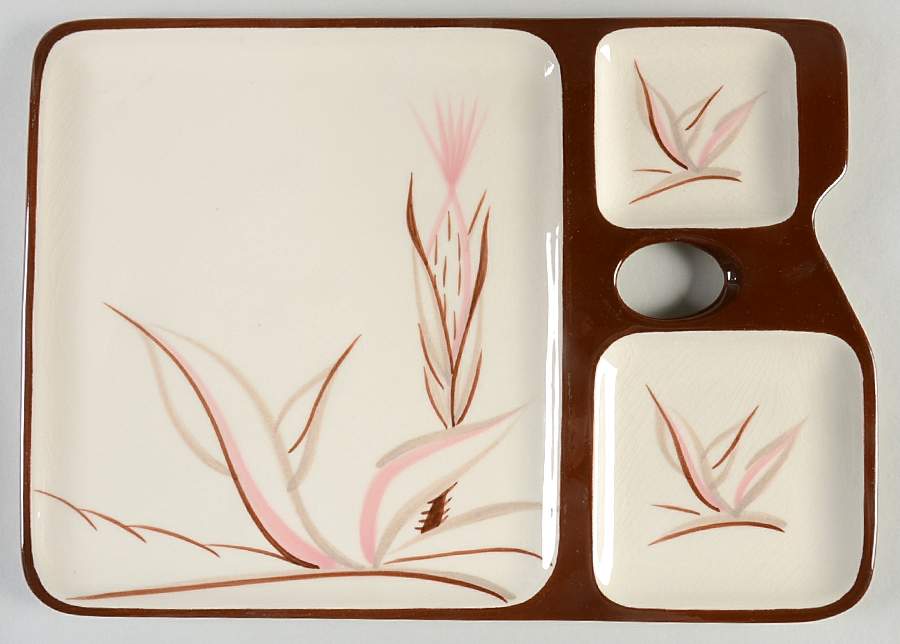 Dragon Flower 13" Rectangular Snack Tray by Winfield-1