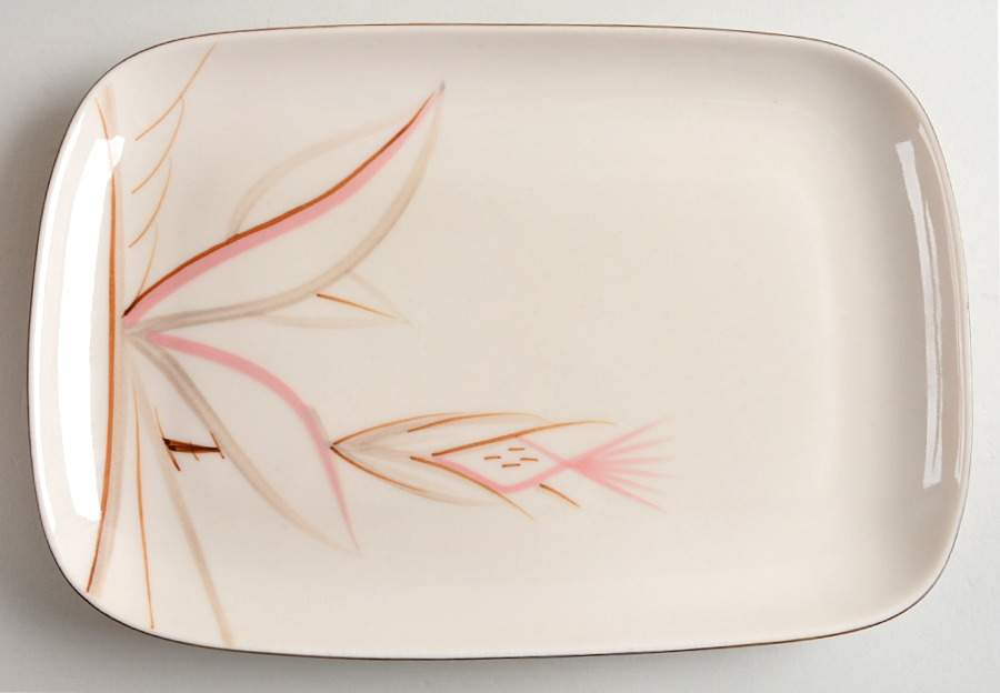Dragon Flower 11" Rectangular Serving Platter by Winfield-1