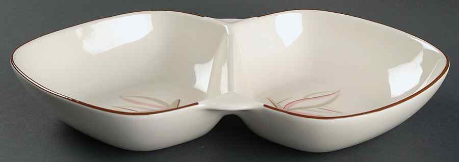 Dragon Flower 13" Oval Divided Vegetable Bowl by Winfield-1