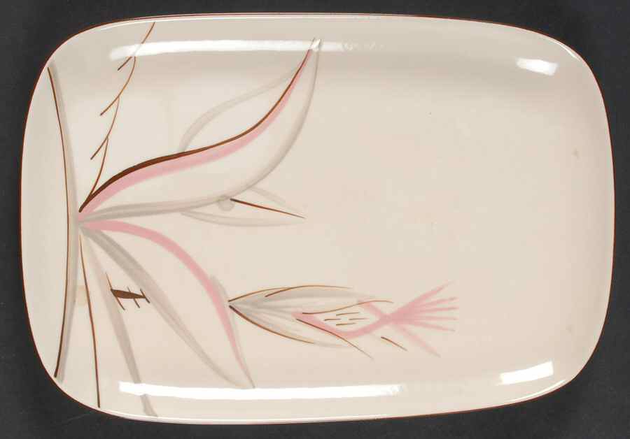 Dragon Flower 12" Rectangular Serving Platter by Winfield-1