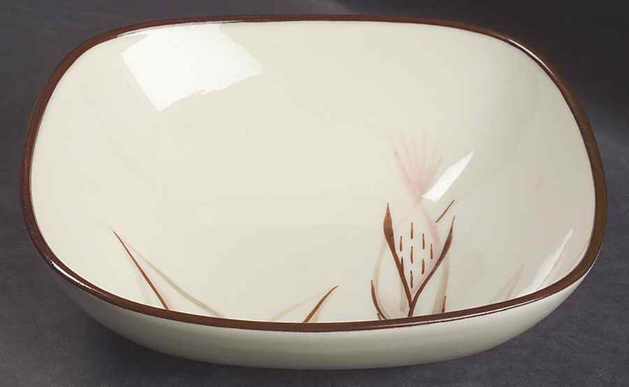 Dragon Flower 9" Square Vegetable Bowl by Winfield-1