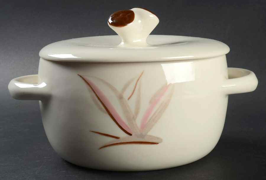 Dragon Flower 1.5 Qt Round Covered Casserole by Winfield-1