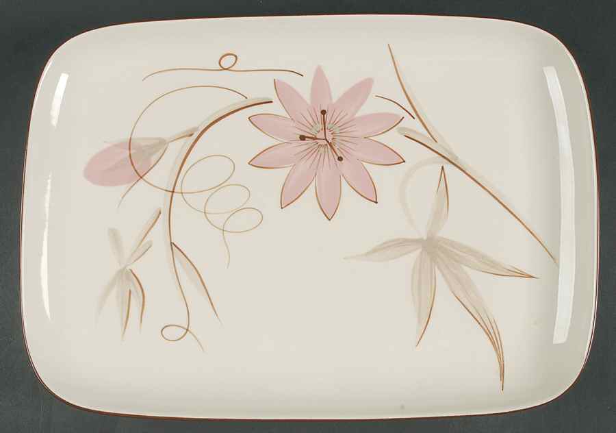 Passion Flower 14" Rectangular Serving Platter by Winfield-1