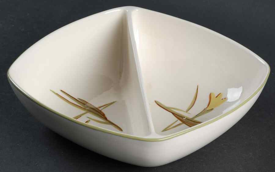 Tiger Iris Square Divided Vegetable Bowl by Winfield-1