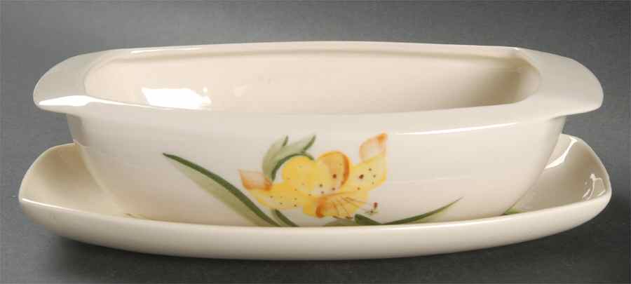 Tiger Lily Gravy Boat & Underplate/Relish by Winfield-1
