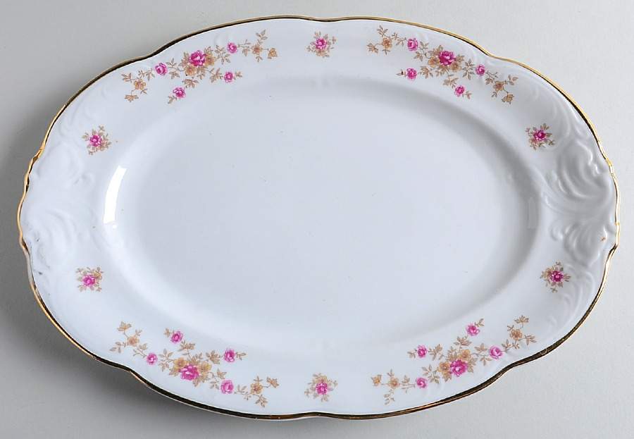 3731 13" Oval Serving Platter by Walbrzych-1