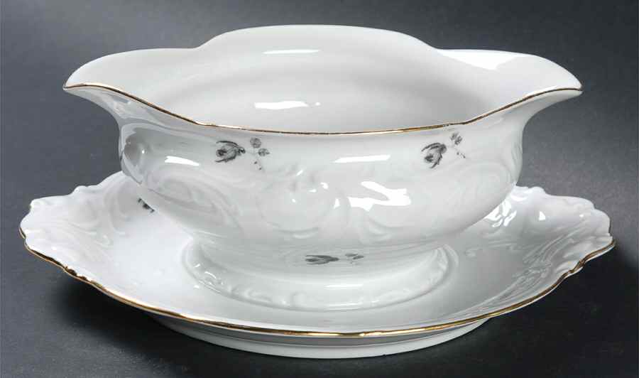4071 Gravy Boat with Attached Underplate by Wawel-1