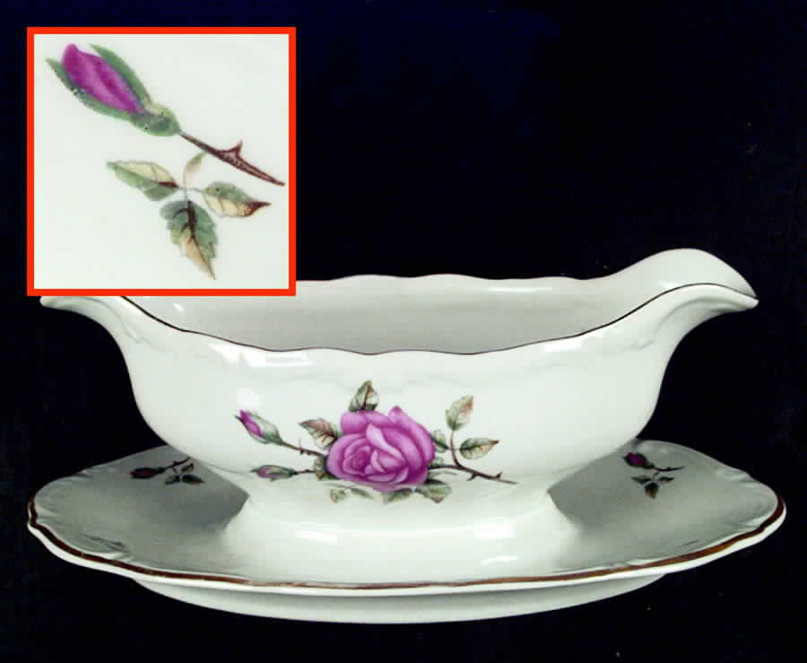 4080 Gravy Boat with Attached Underplate by Walbrzych-1