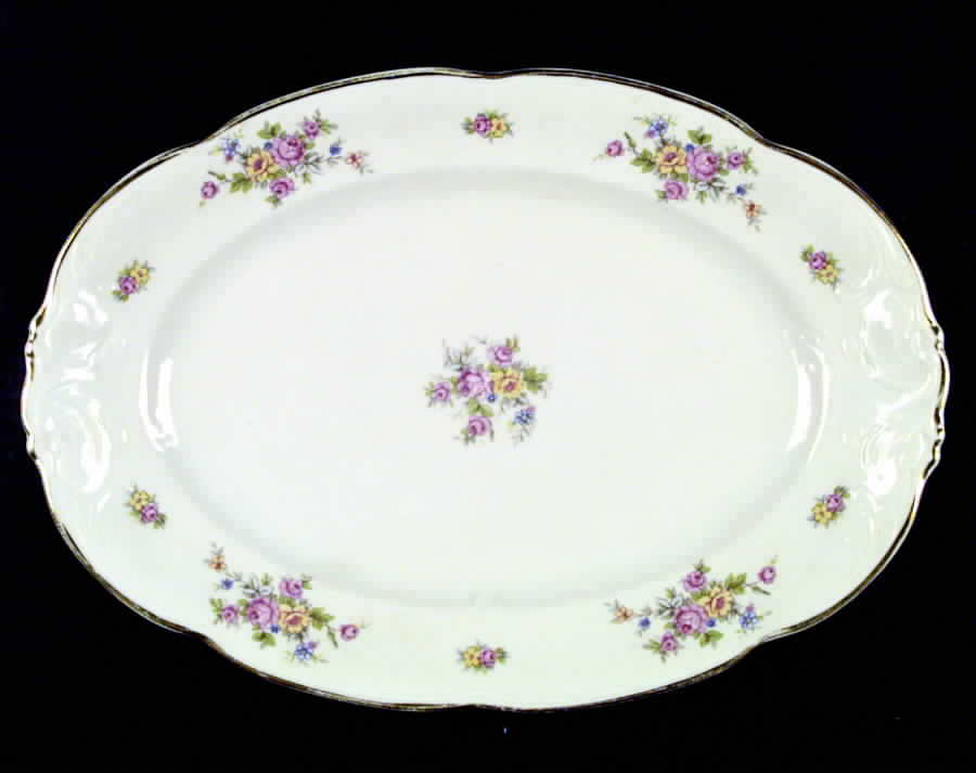 4081 13" Oval Serving Platter by Walbrzych-1