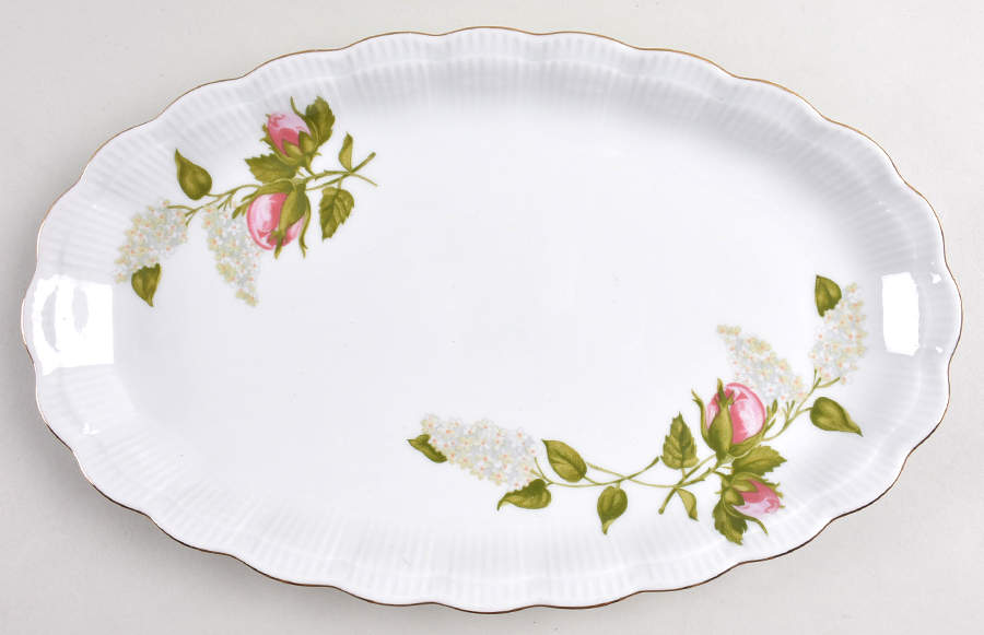 Briar Rose 13" Oval Serving Platter by Walbrzych-1
