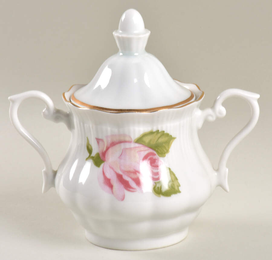Briar Rose Mini Sugar Bowl & Lid by Walbrzych-1