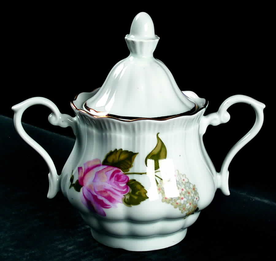 Briar Rose Sugar Bowl & Lid by Walbrzych-1