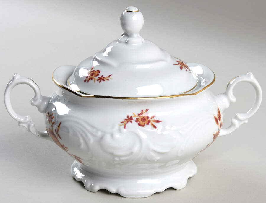 Edith Sugar Bowl & Lid by Walbrzych-1