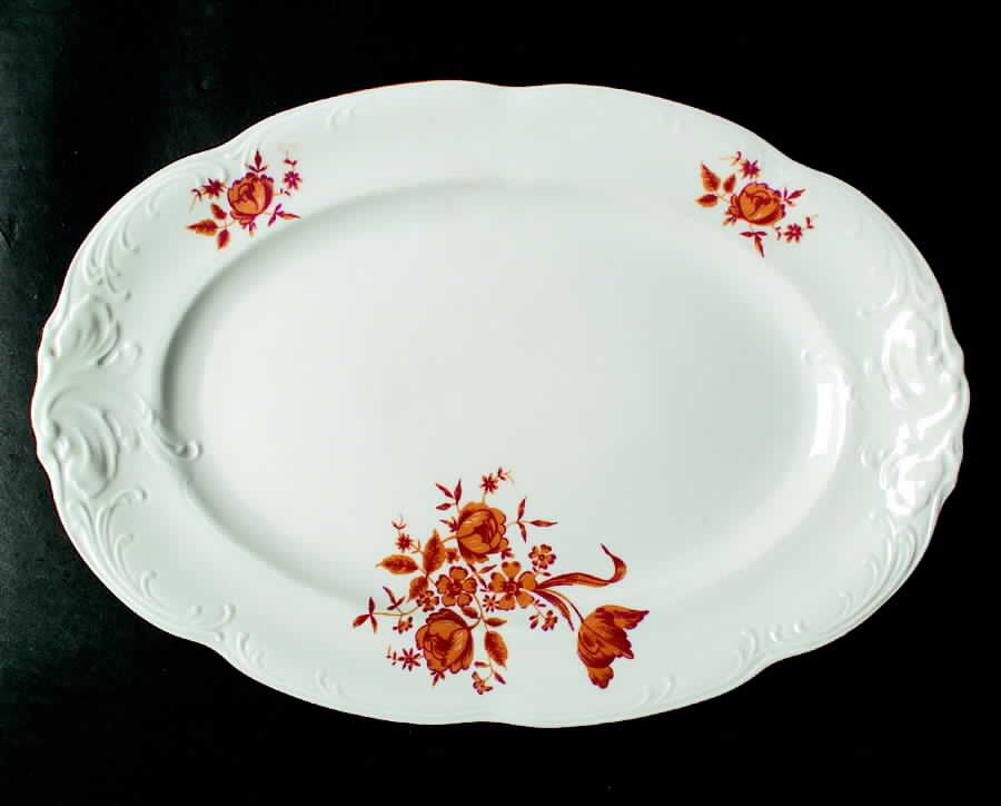 Edith 13" Oval Serving Platter by Walbrzych-1