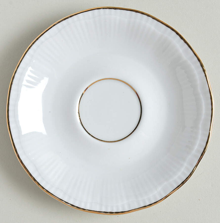Empire (Gold Trim) Saucer for Flat Cup by Walbrzych-1