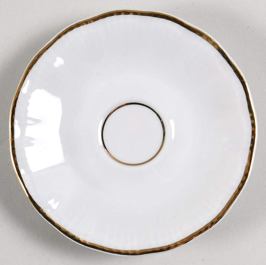 Empire (Gold Trim) Saucer for Flat Demitasse Cup by Walbrzych-1