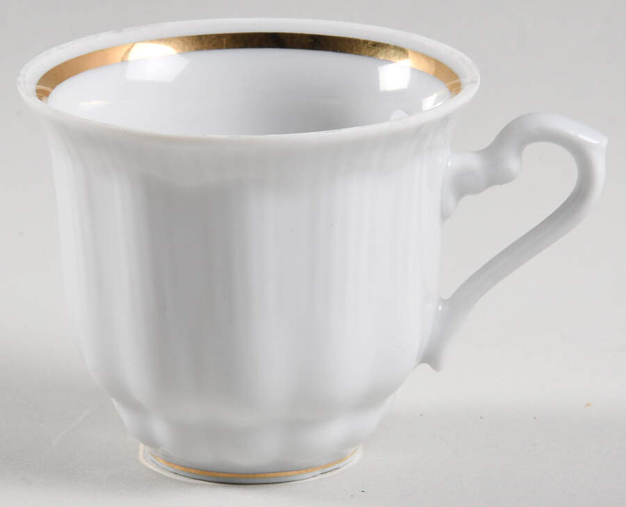 Empire (Gold Trim) Flat Demitasse Cup by Walbrzych-1