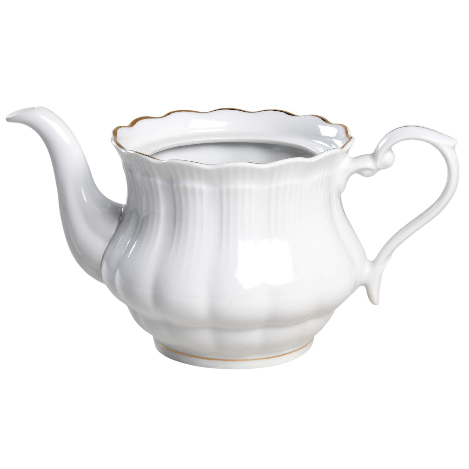 Empire (Gold Trim) Teapot No Lid by Walbrzych-1