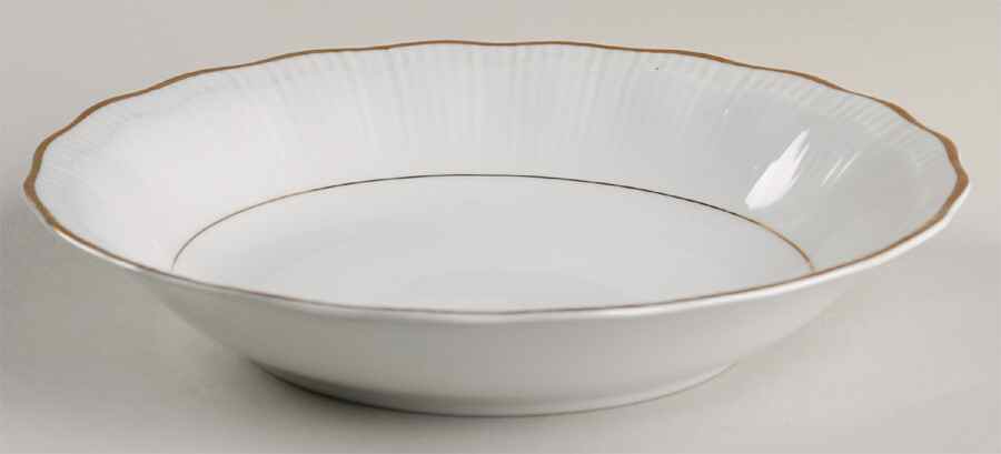 Empire (Gold Trim) Coupe Soup Bowl by Walbrzych-1