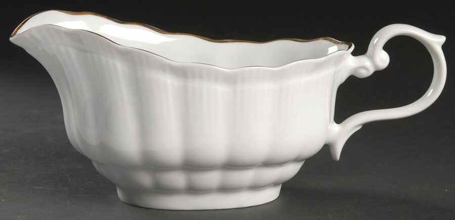 Empire (Gold Trim) Gravy Boat by Walbrzych-1