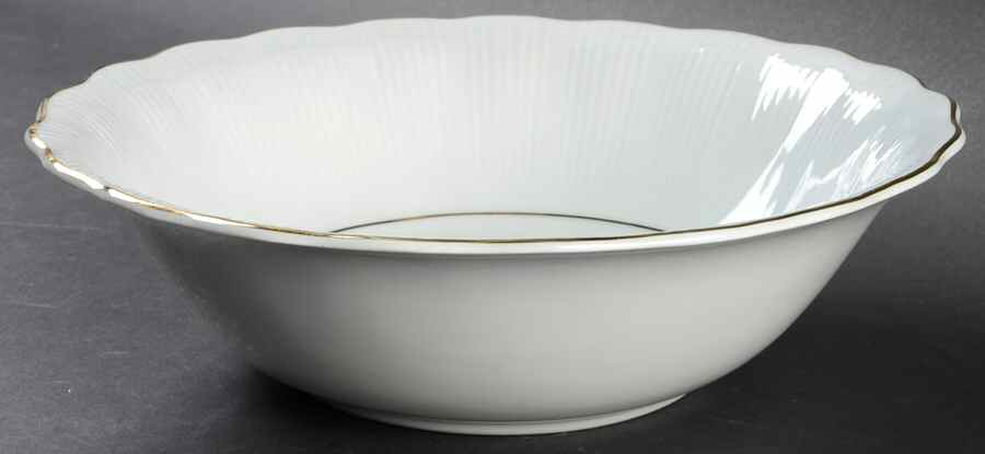 Empire (Gold Trim) 10" Round Vegetable Bowl by Walbrzych-1