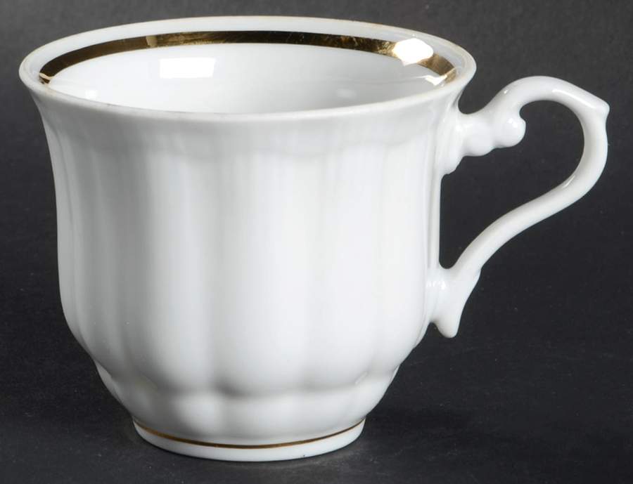 Empire (Gold Trim) Flat Cup by Walbrzych-1