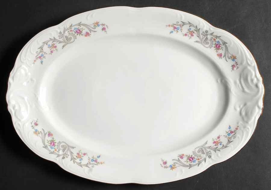 Flair 13" Oval Serving Platter by Walbrzych-1