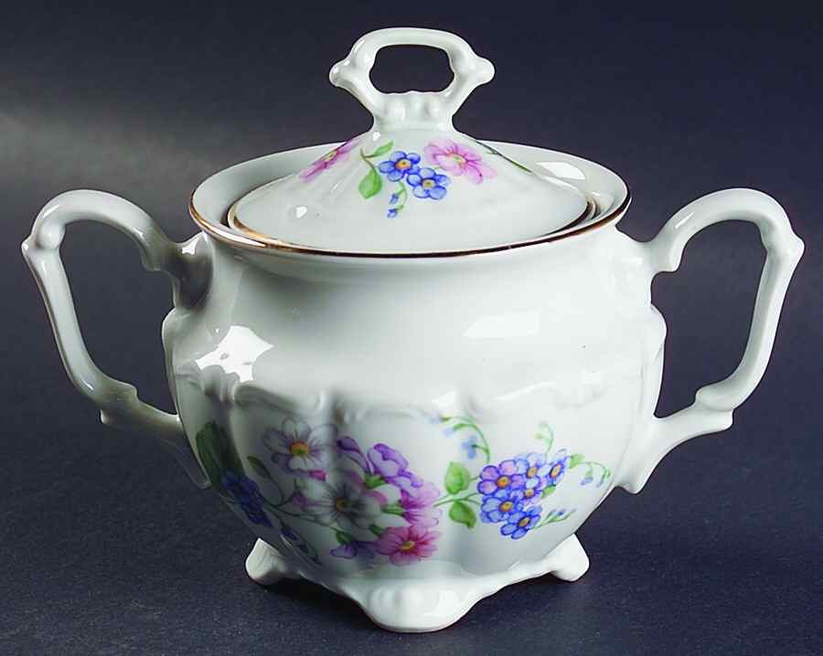 Garland Sugar Bowl & Lid by Walbrzych-1