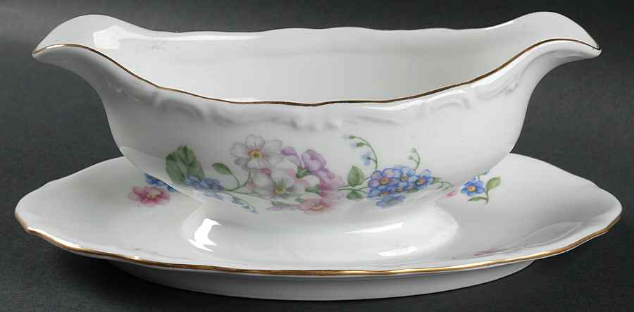 Garland Gravy Boat with Attached Underplate by Walbrzych-1