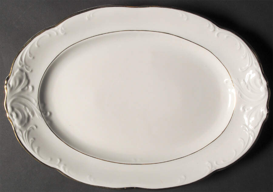 Glory 14" Oval Serving Platter by Walbrzych-1
