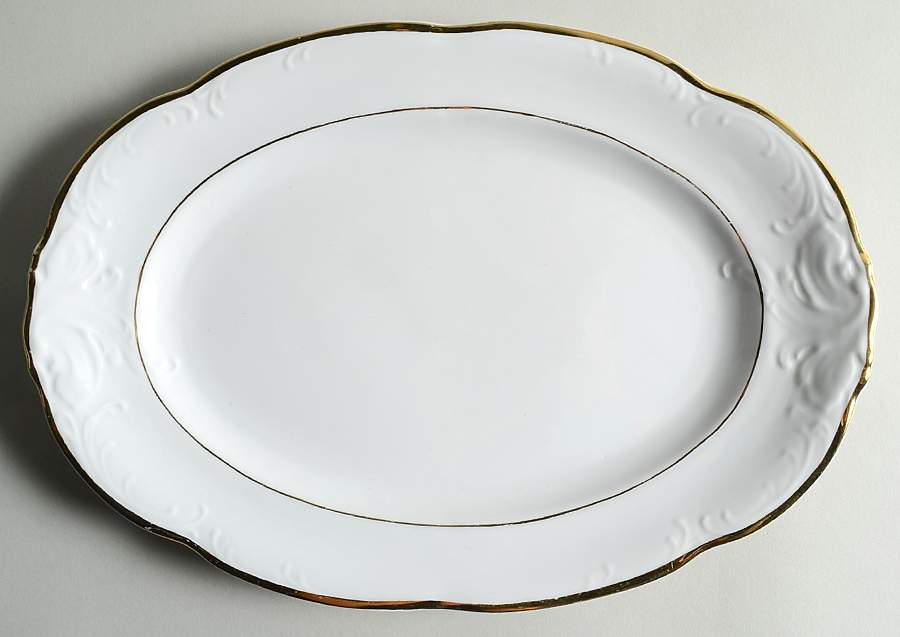 Glory 13" Oval Serving Platter by Walbrzych-1