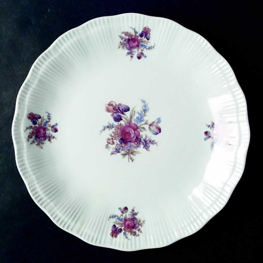 Meissen Flower (Ribbed) Dinner Plate by Walbrzych-1