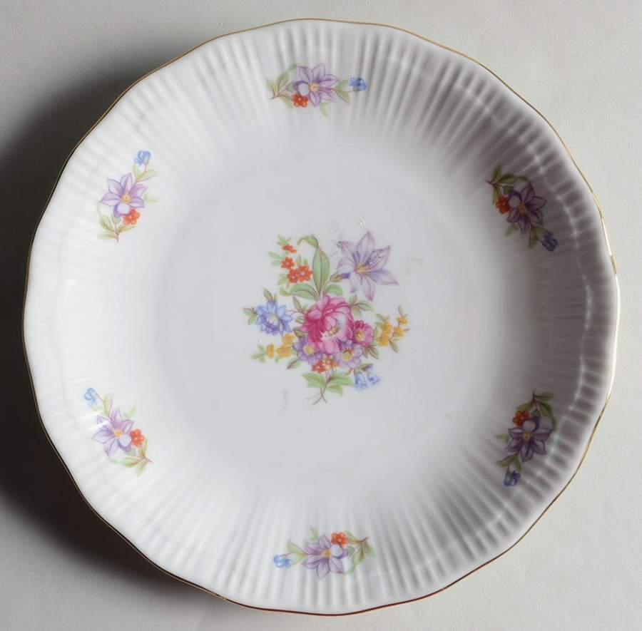 Meissen Flower (Ribbed) Salad Plate by Walbrzych-1