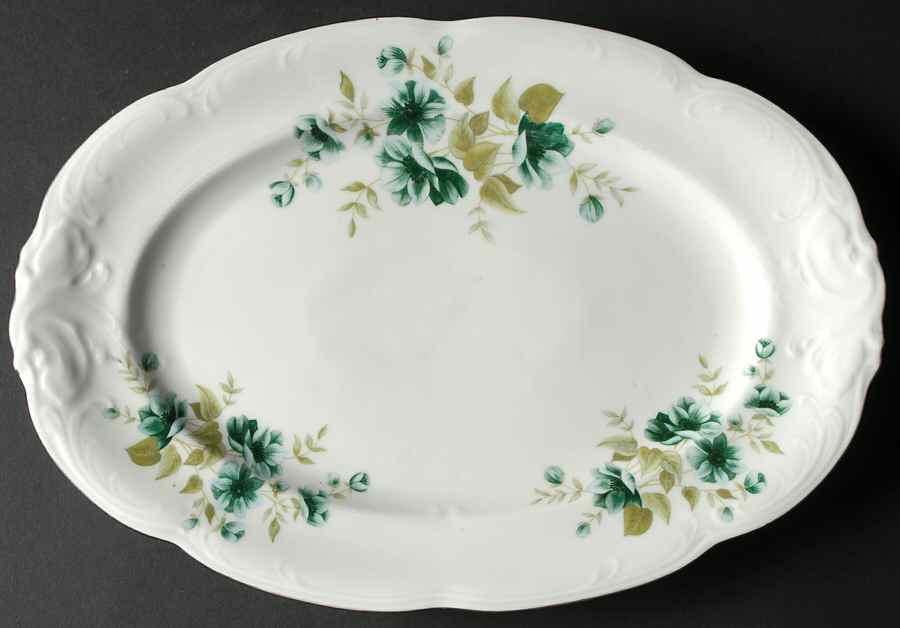Morning 13" Oval Serving Platter by Walbrzych-1