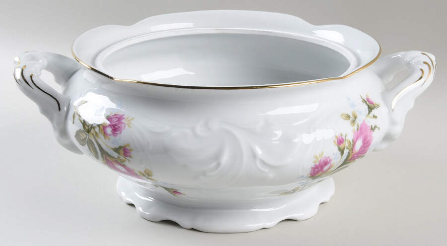 Moss Rose Tureen No Lid by Walbrzych-1