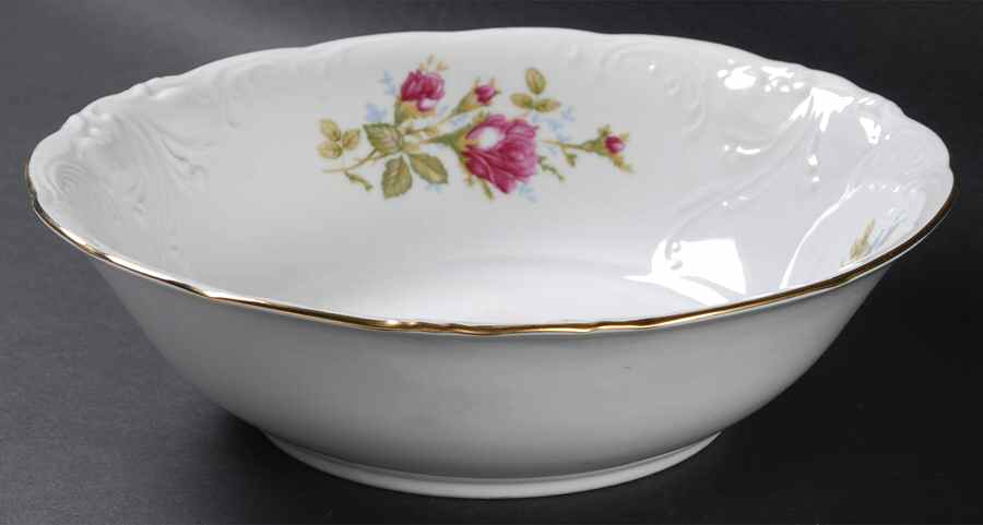 Moss Rose 9" Round Vegetable Bowl by Walbrzych-1
