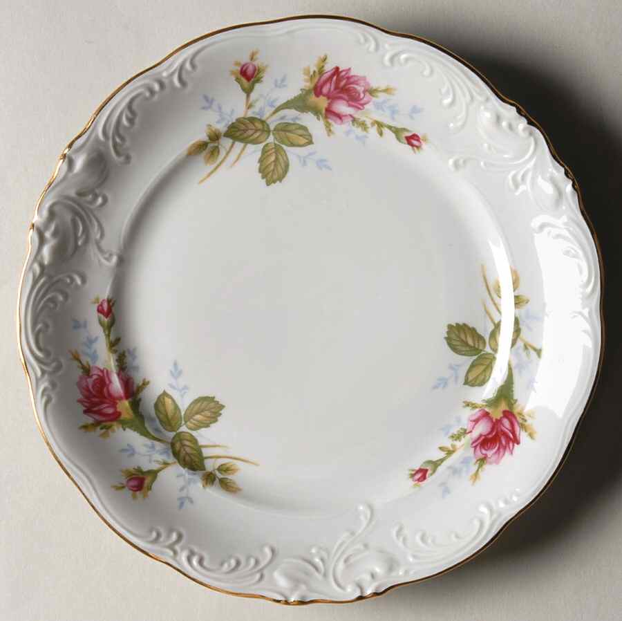 Moss Rose Bread & Butter Plate by Walbrzych-1