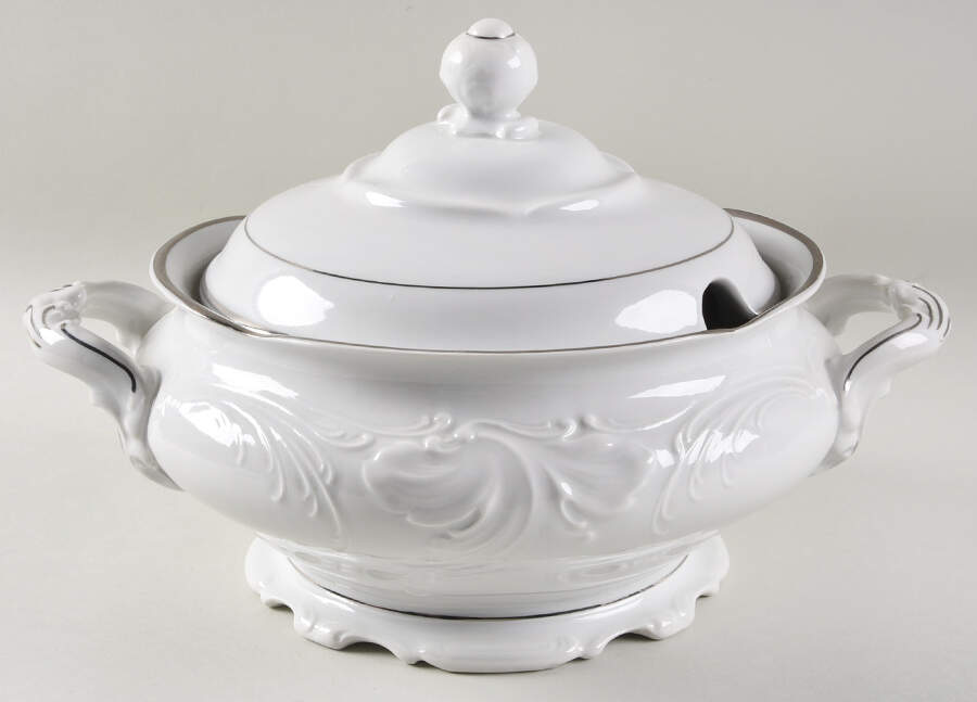 Platina Tureen &  Lid by Walbrzych-1