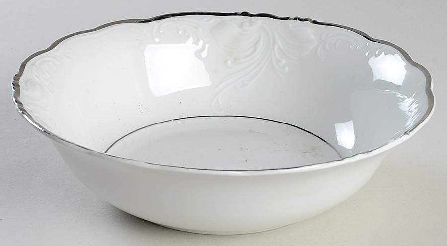 Platina 8" Round Vegetable Bowl by Walbrzych-1