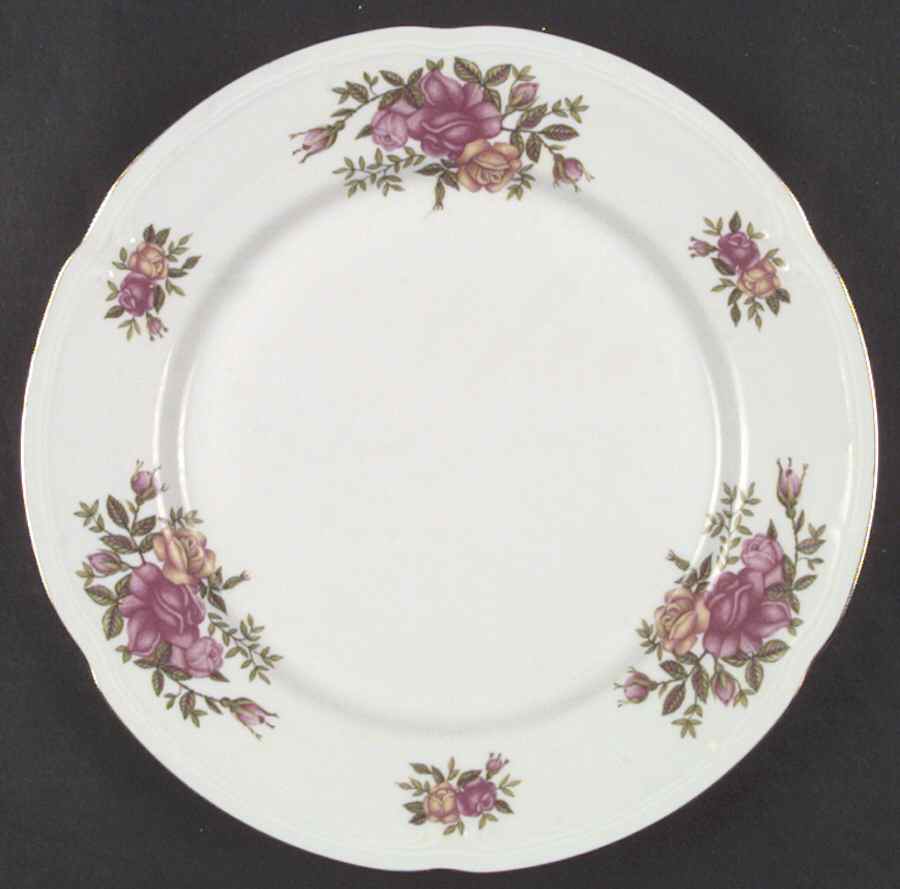 Rose Garden Dinner Plate by Walbrzych-1