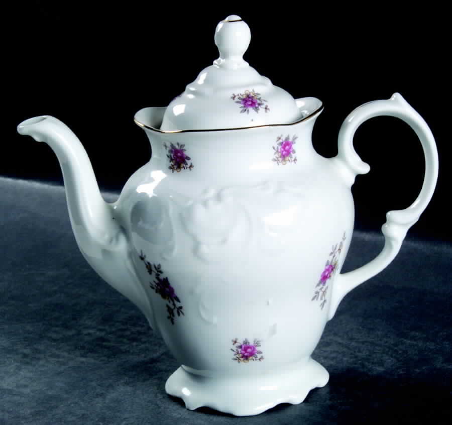 Rosebud Mini Coffee Pot & Lid by Walbrzych-1