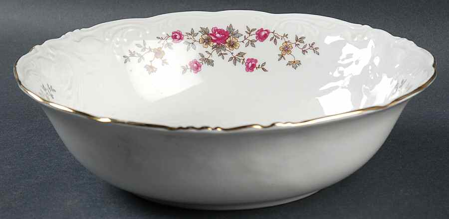 Rosebud 8" Round Vegetable Bowl by Walbrzych-1
