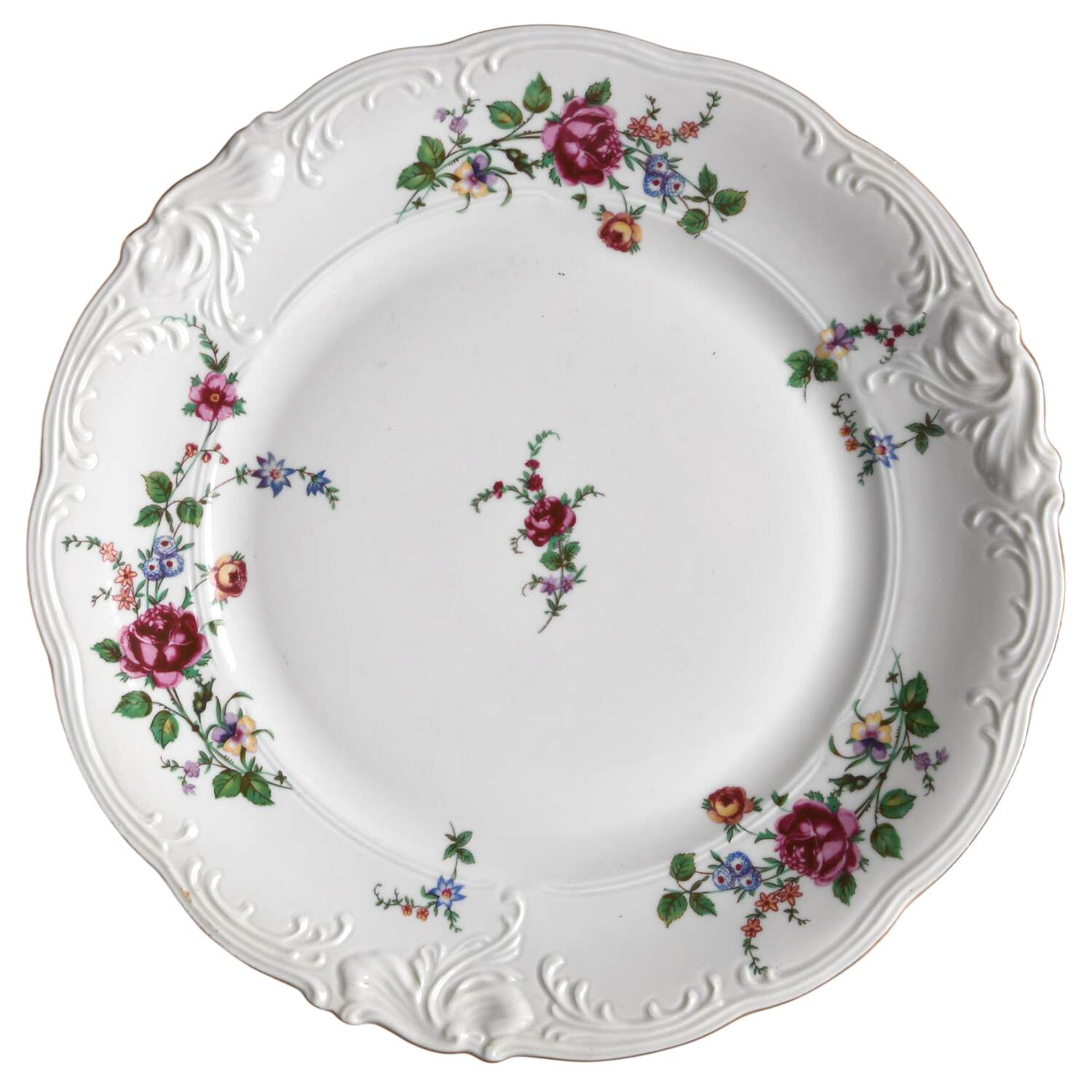 Sheraton Rose Dinner Plate by Walbrzych-1