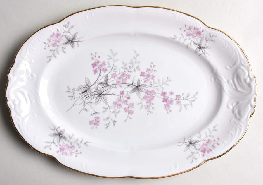 Spring Glen 12" Oval Serving Platter by Walbrzych-1