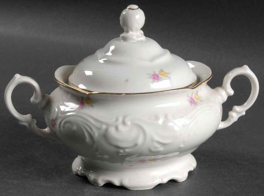 Spring Sugar Bowl & Lid by Walbrzych-1