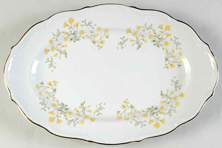 Spring Time 13" Oval Serving Platter by Walbrzych-1