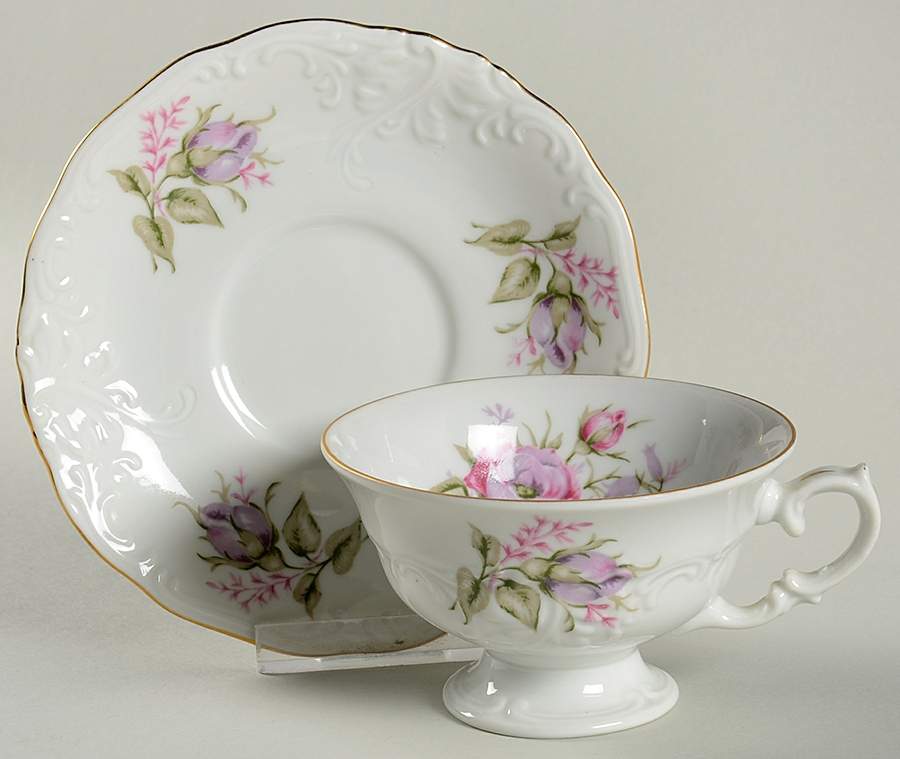 WLB13 Footed Cup & Saucer Set by Walbrzych-1