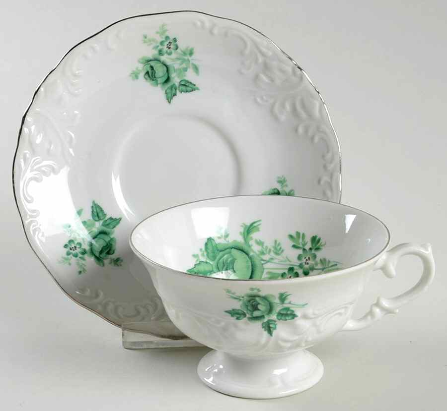 WLB20 Footed Cup & Saucer Set by Walbrzych-1